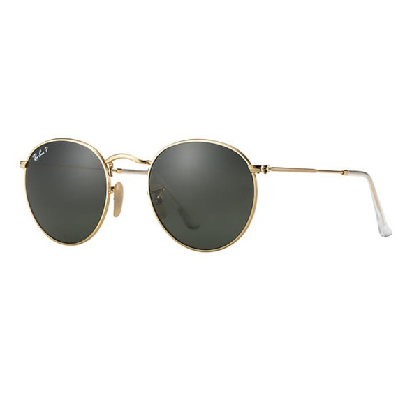 SOLD Ray-Ban Round Metal Gold Green G-15 RB3447 - Picture 2 of 5